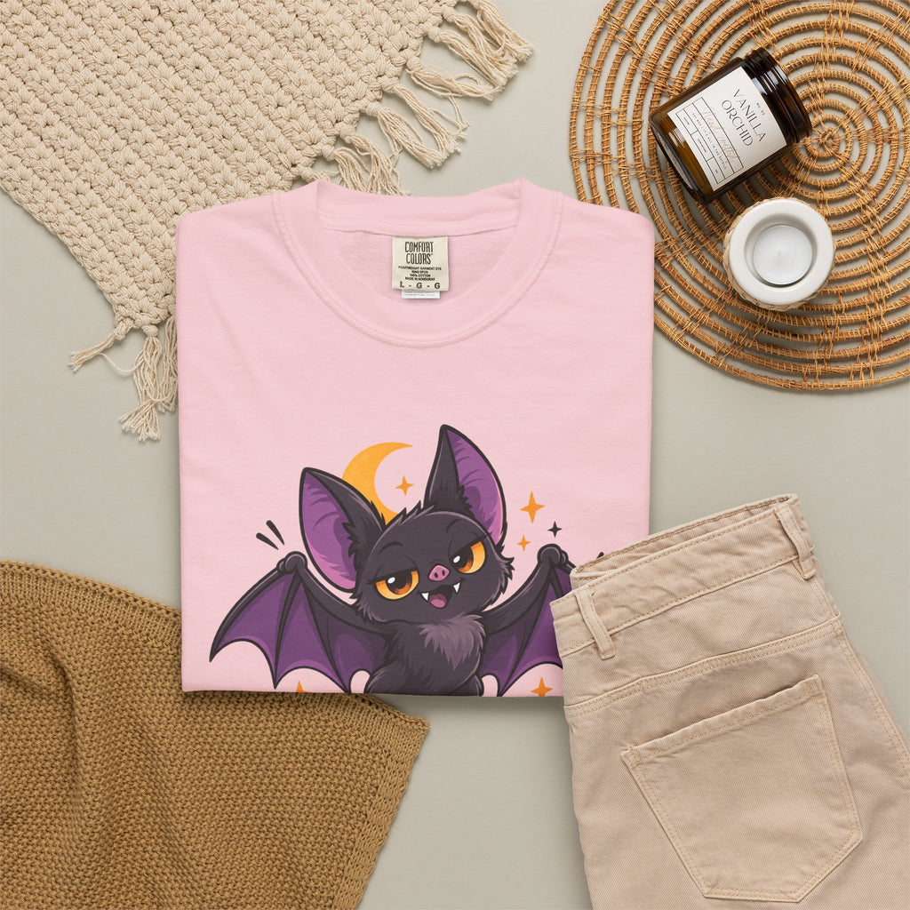 Born for the Night Shift – Cute Halloween Bat T-Shirt