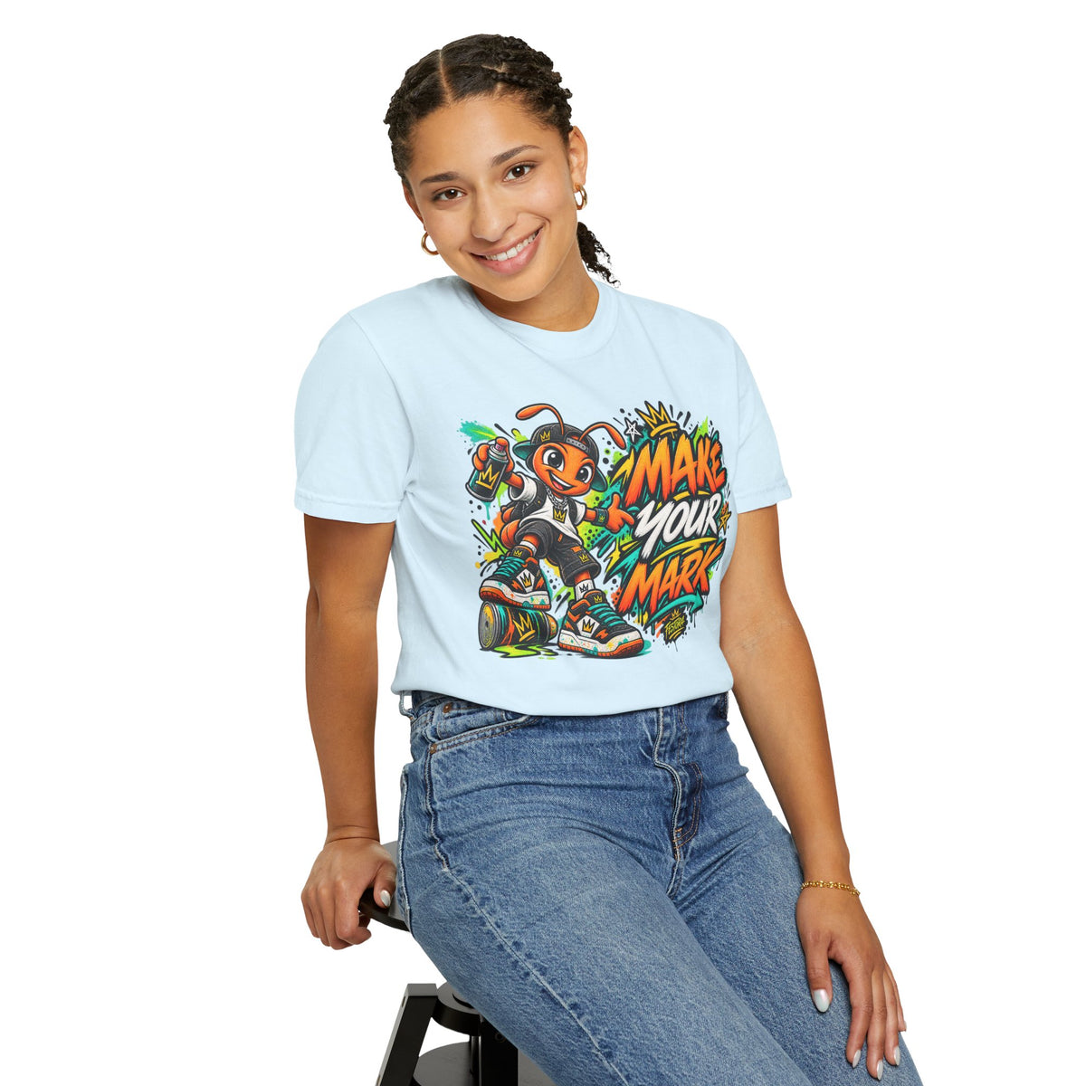 Make Your Mark  Graphic T-Shirt - Streetwear Ant Mascot Design