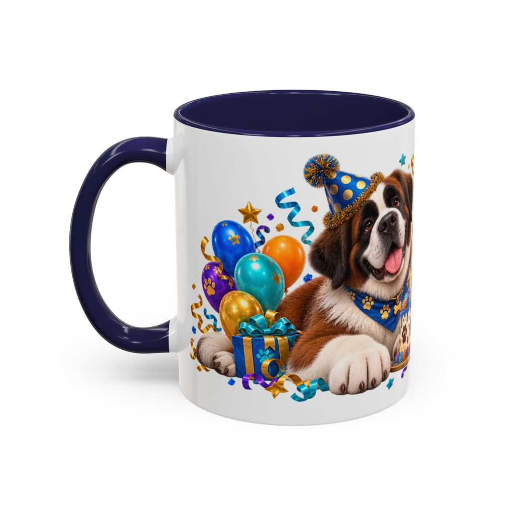 Big Dog Big Wishes Saint Bernard Birthday White Mug