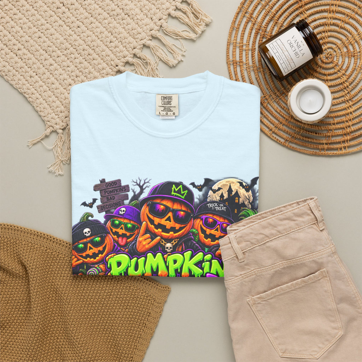 Pumpkin Crew Halloween T-Shirt – Funny Jack O’ Lantern Graphic Tee