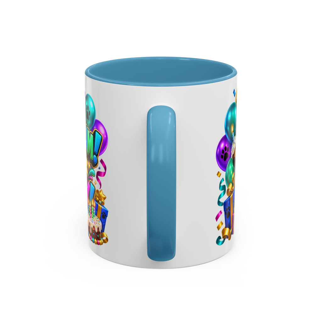 Panda-Monium! It’s Your Birthday White Mug – Cute Panda Birthday Cup, Colorful Fun Party Gift