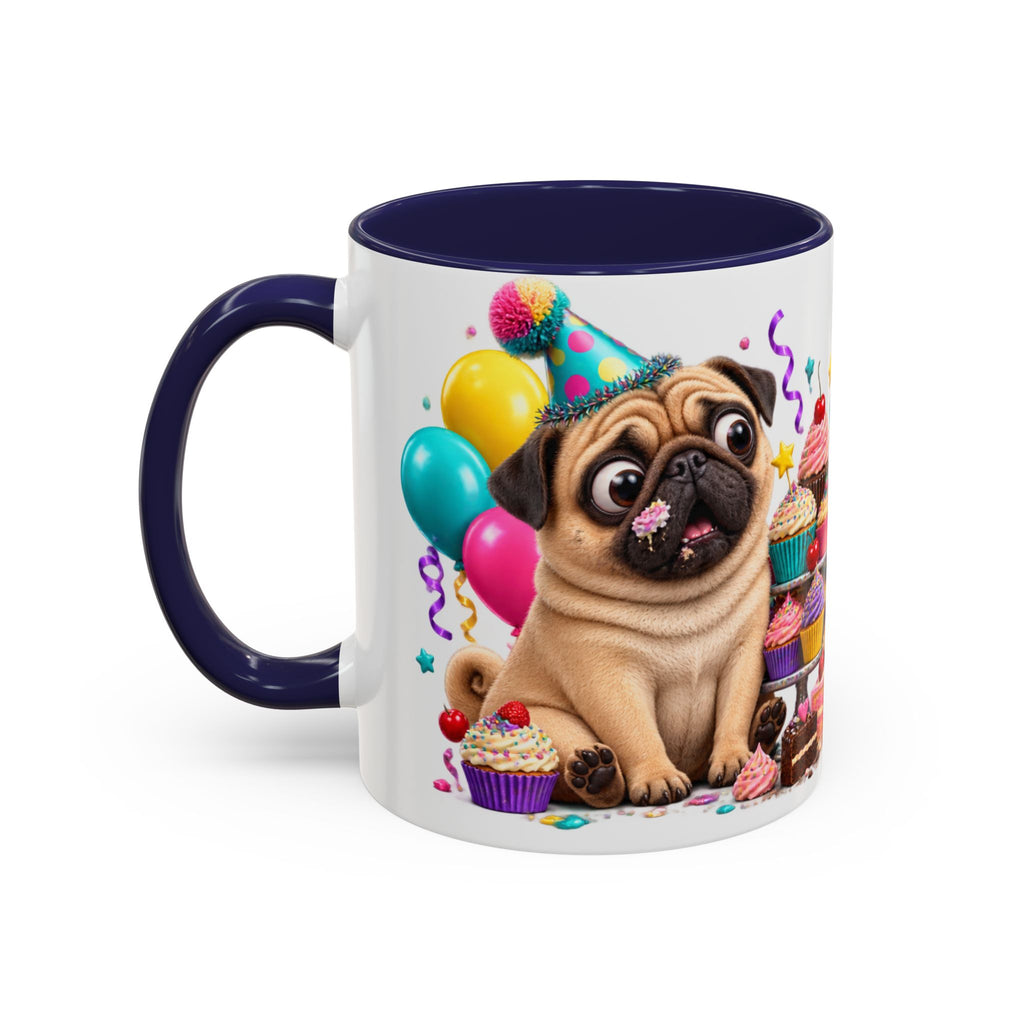 Aging I Thought You Said More Cake Pug Birthday White Mug