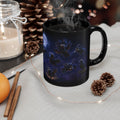 Ravens at Midnight Black Mug — Funny Moonlit Gothic Wraparound (11oz/15oz)