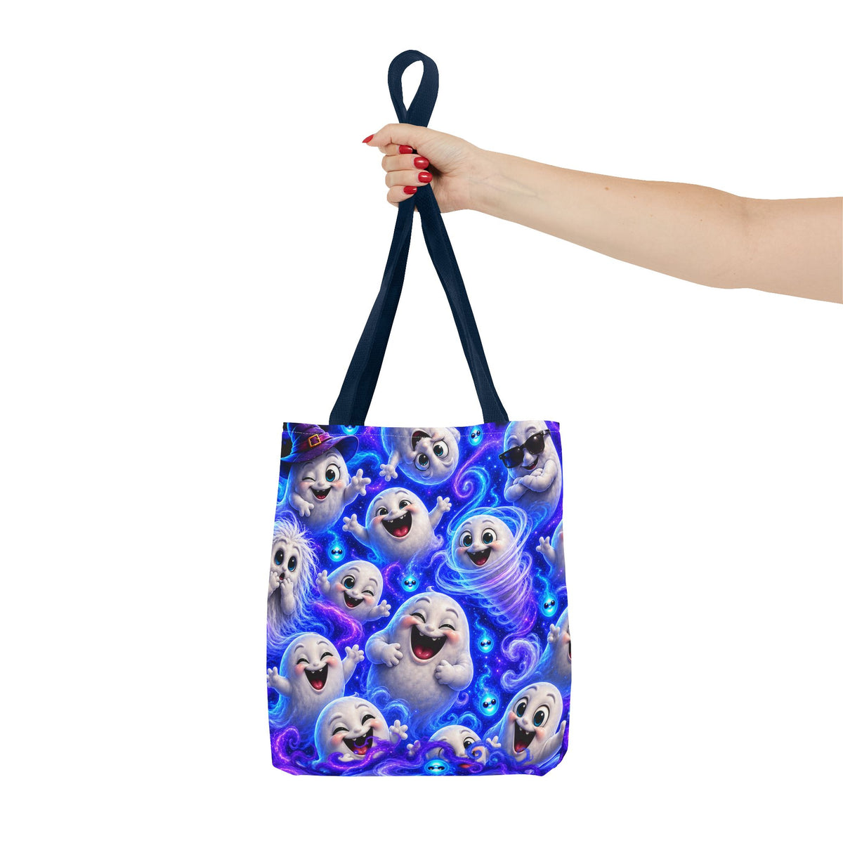 Ghost Friends Tote Bag — Cute Halloween Spirits All-Over Print