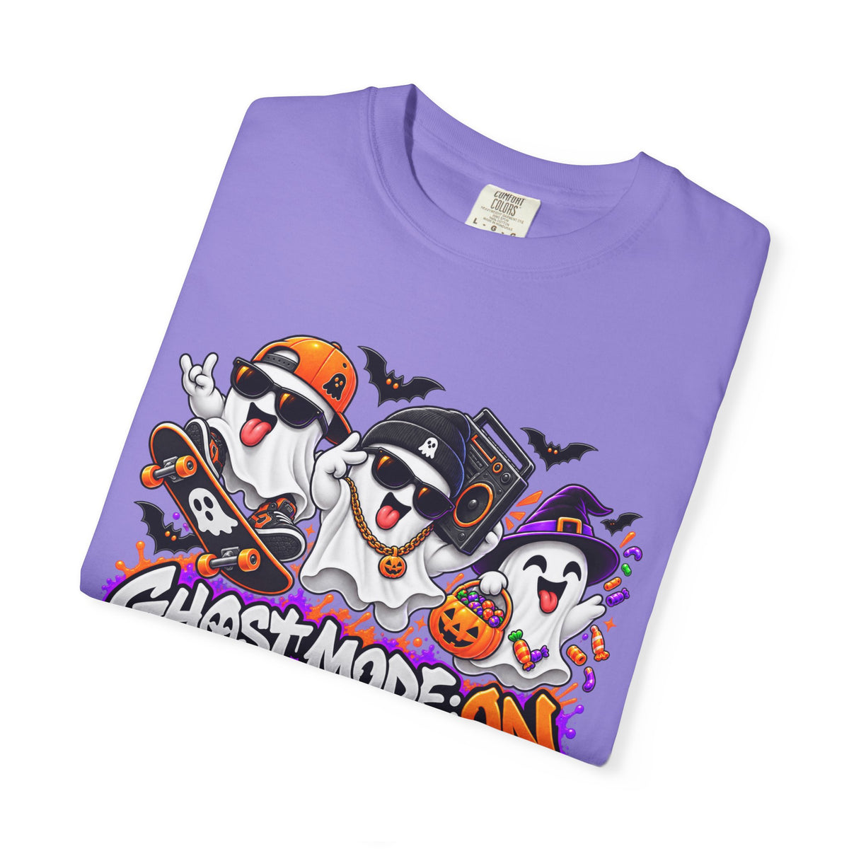 Ghost Mode: ON – Halloween Ghosts Graphic T-Shirt
