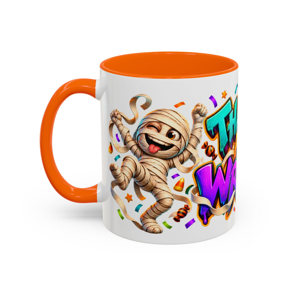 That’s a Wrap Funny Halloween Mummy Party White Mug