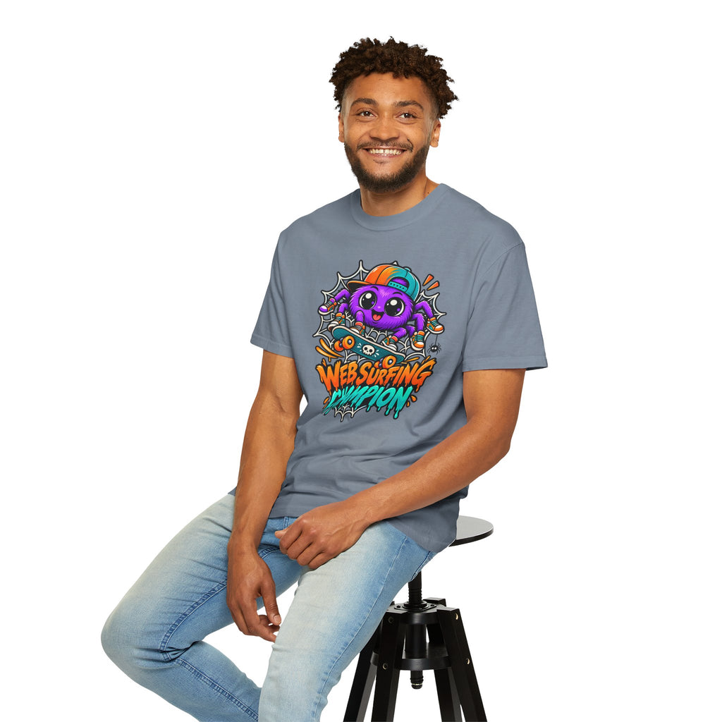 Web Surfing Champion – Cute Halloween Spider T-Shirt
