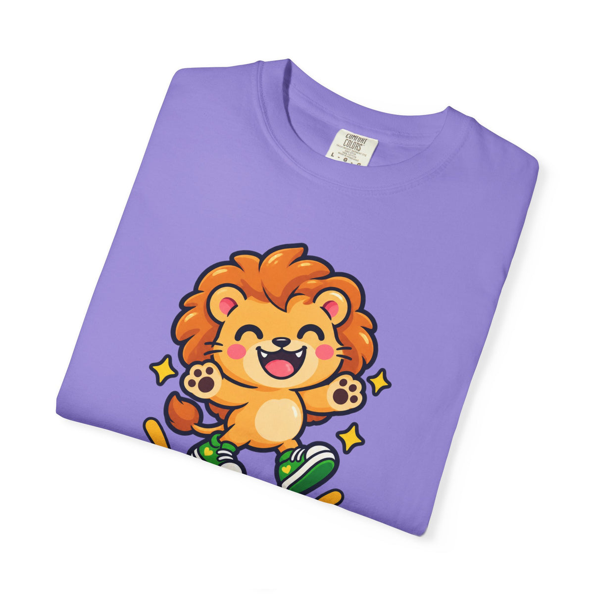 Stay Roarsome – Cute Happy Lion Graphic T-Shirt