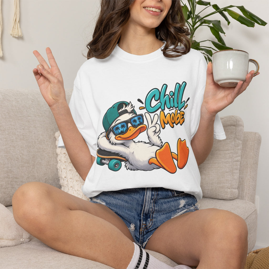 Chill Mode Duck Graphic T-Shirt | Festora Everyday