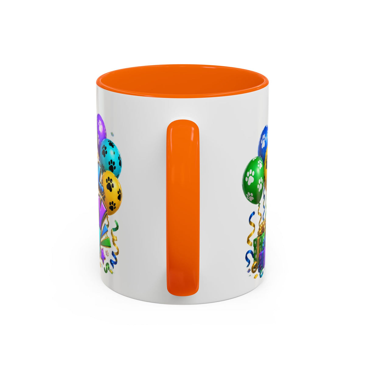 Herd the Crew Border Collie Birthday White Mug