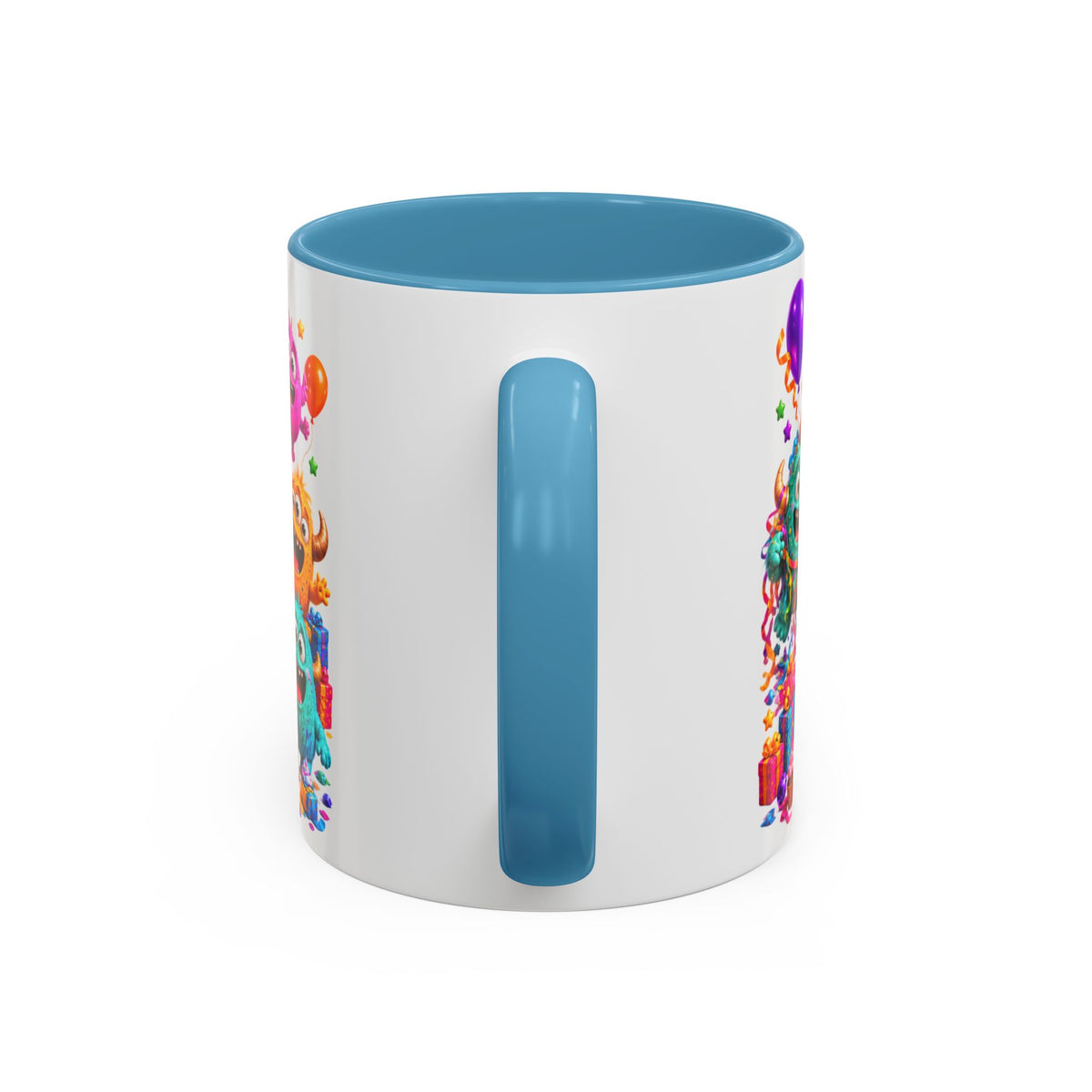 Birthday Mode On Monsters Coffee Mug — Colorful Party Coffee Cup (11/15oz)