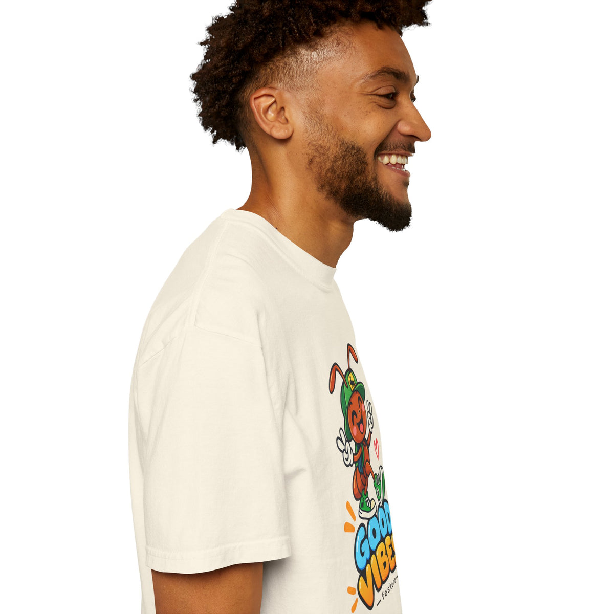 Good Vibes – Happy Ant Graphic T-Shirt