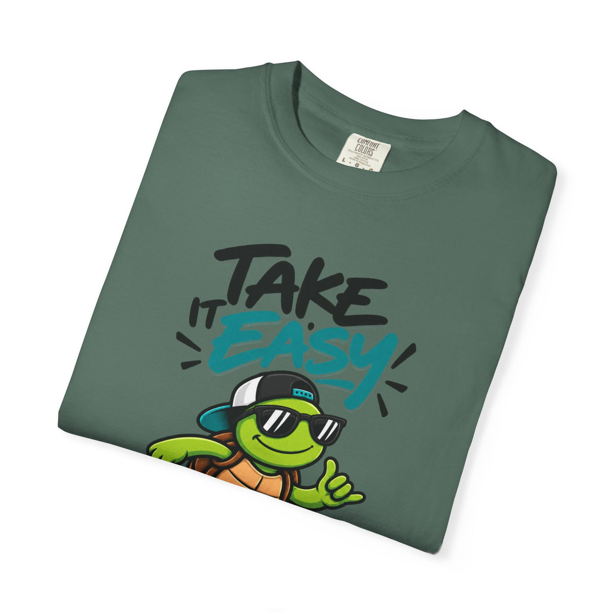 Take It Easy Skate Turtle Graphic T-Shirt | Festora Everyday