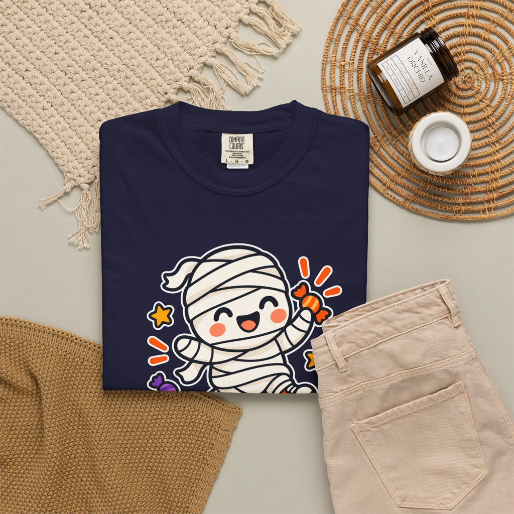 Wrapped but Sweet Halloween T-Shirt | Cute Mummy Graphic Tee