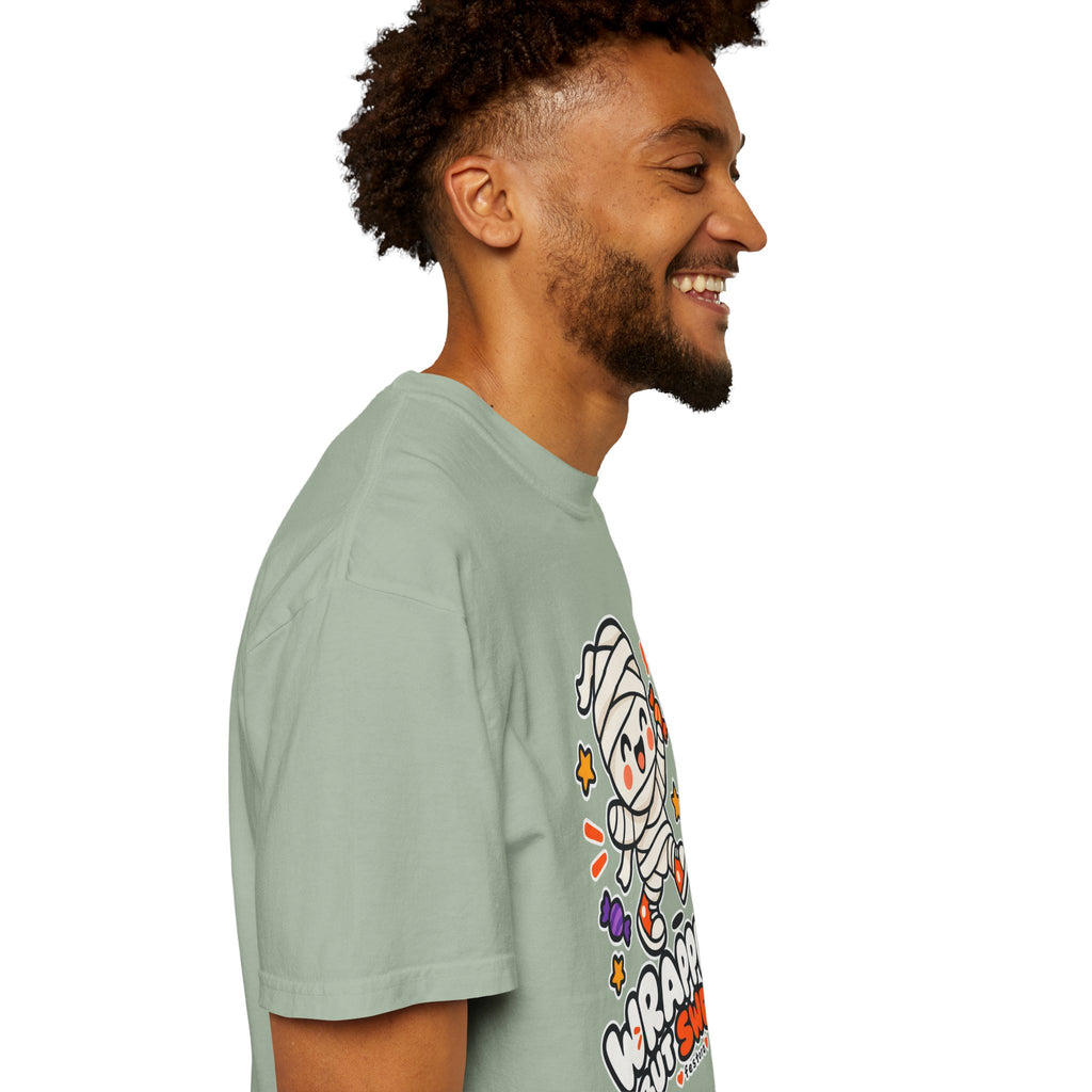 Wrapped but Sweet Halloween T-Shirt | Cute Mummy Graphic Tee