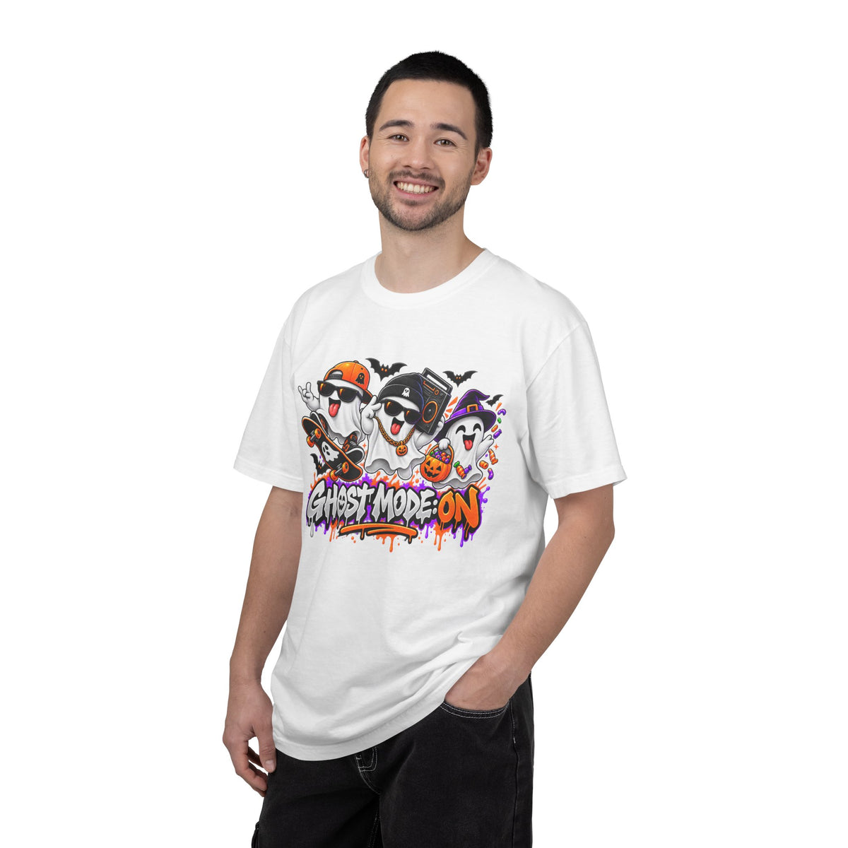 Ghost Mode: ON – Halloween Ghosts Graphic T-Shirt