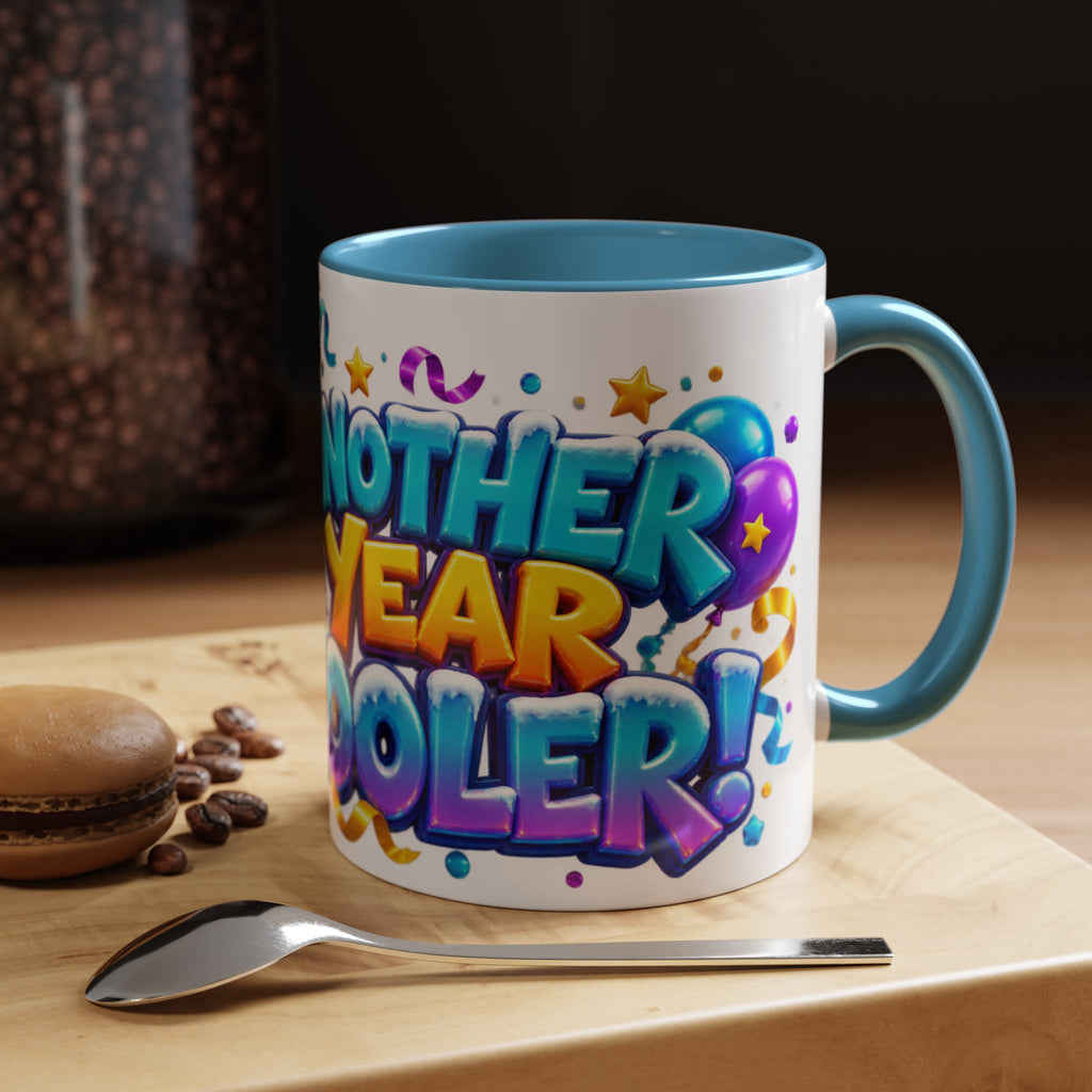 Another Year Cooler Penguin Birthday White Mug