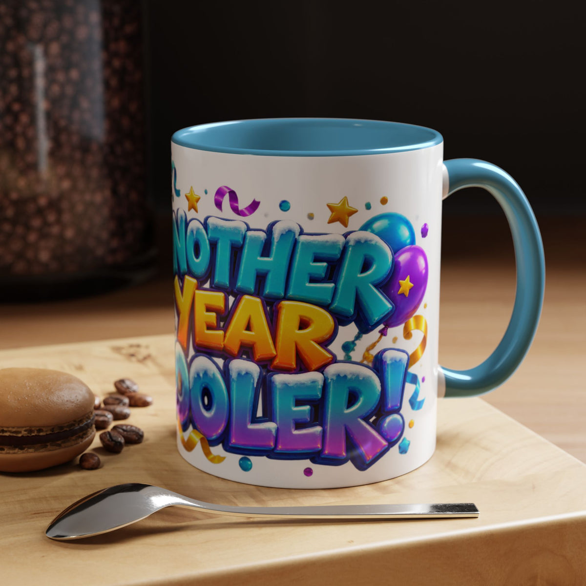 Another Year Cooler Penguin Birthday White Mug