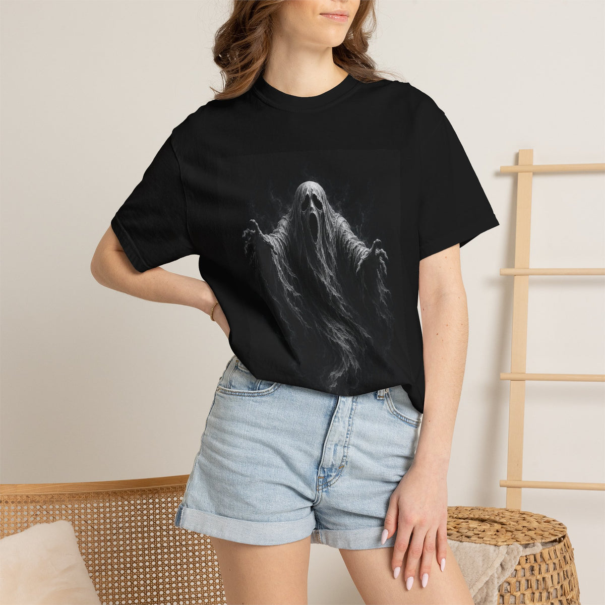 Ghostly Apparition T-Shirt — Haunted Spirit Graphic Tee