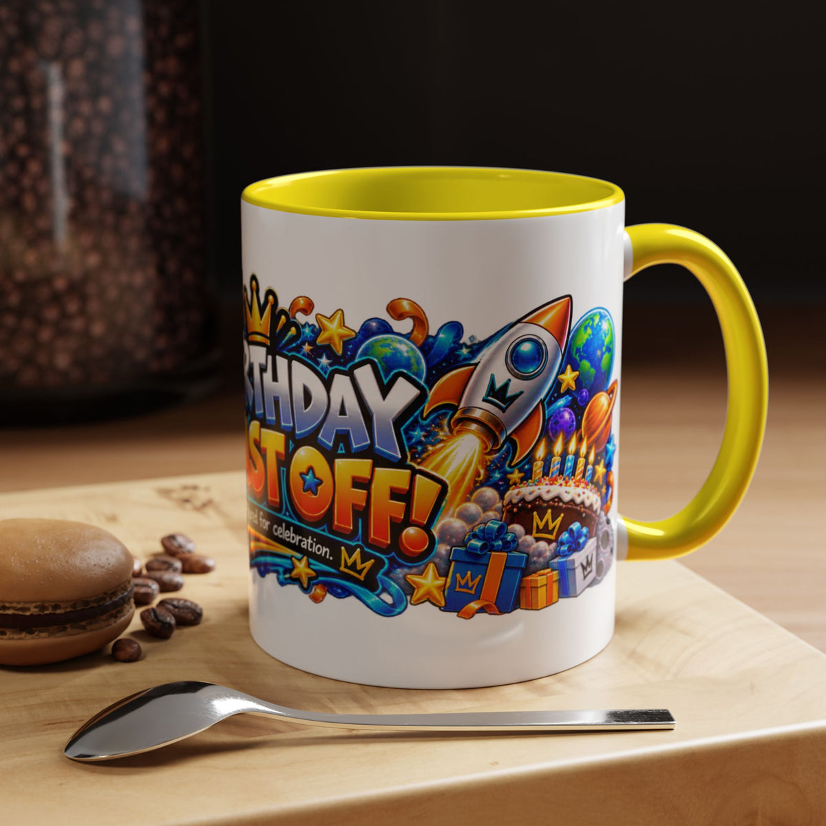 Festora Alien Birthday Mug – Birthday Blast Off Coffee Cup