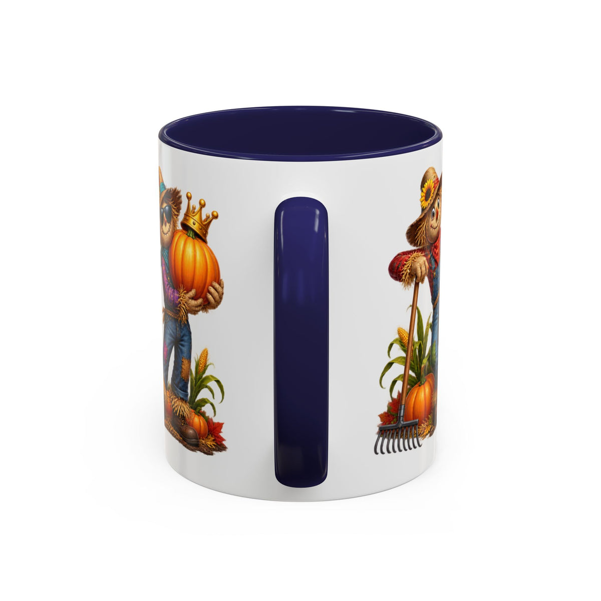 Outstanding in Our Field Funny Scarecrow Halloween White Mug