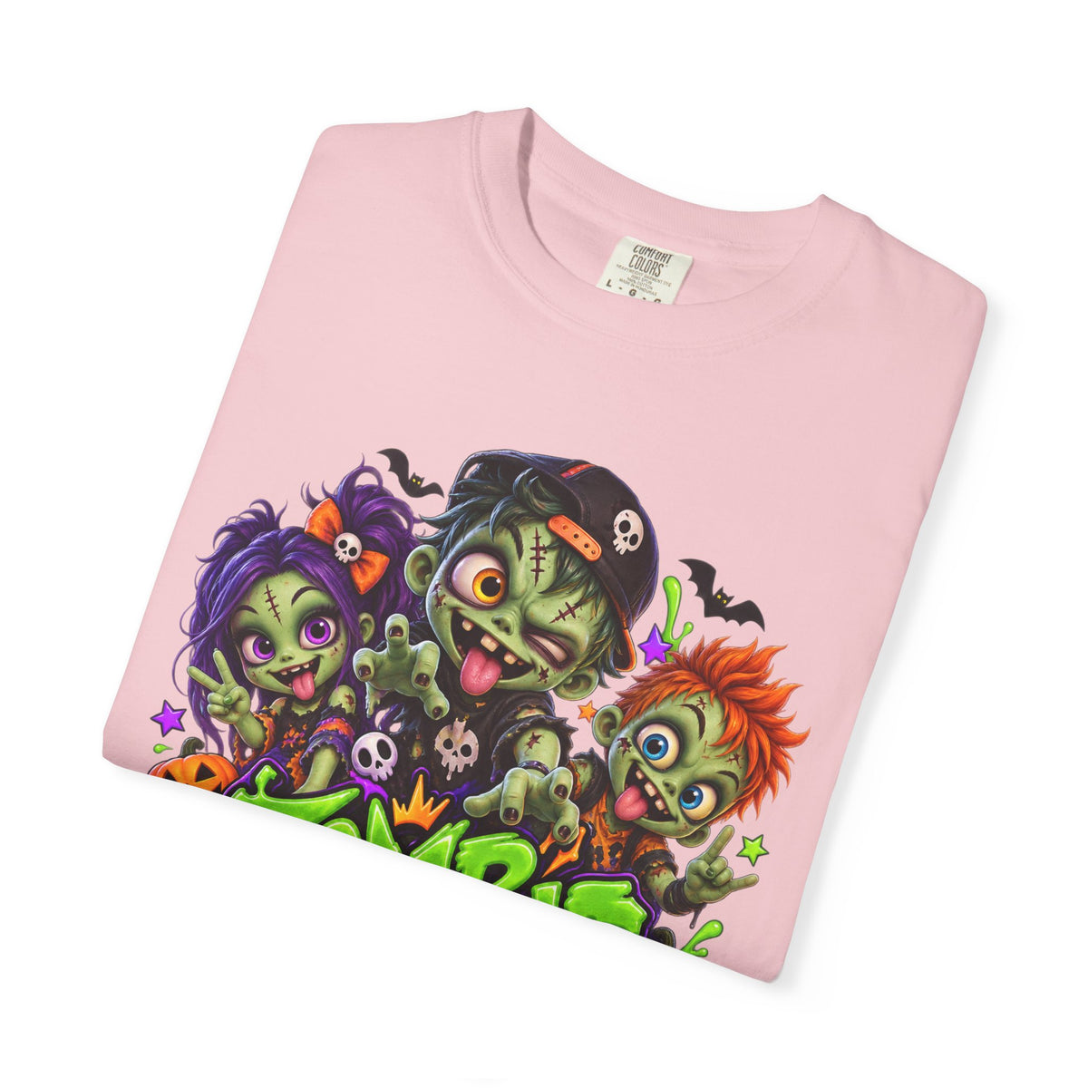 Zombie Party On! – Halloween Zombie Crew Graphic T-Shirt