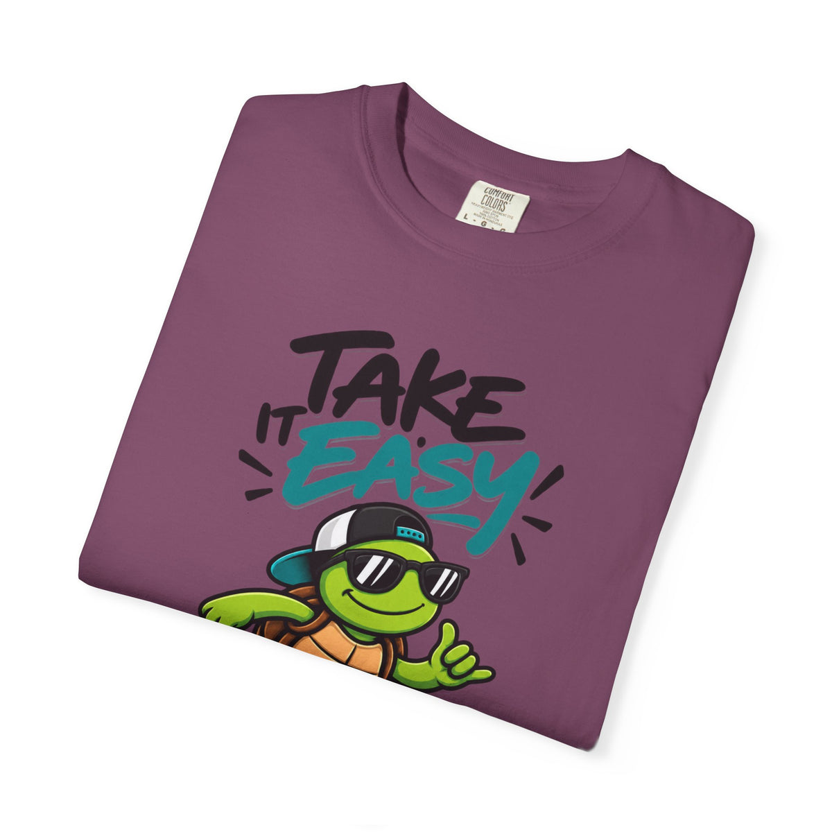 Take It Easy Skate Turtle Graphic T-Shirt | Festora Everyday