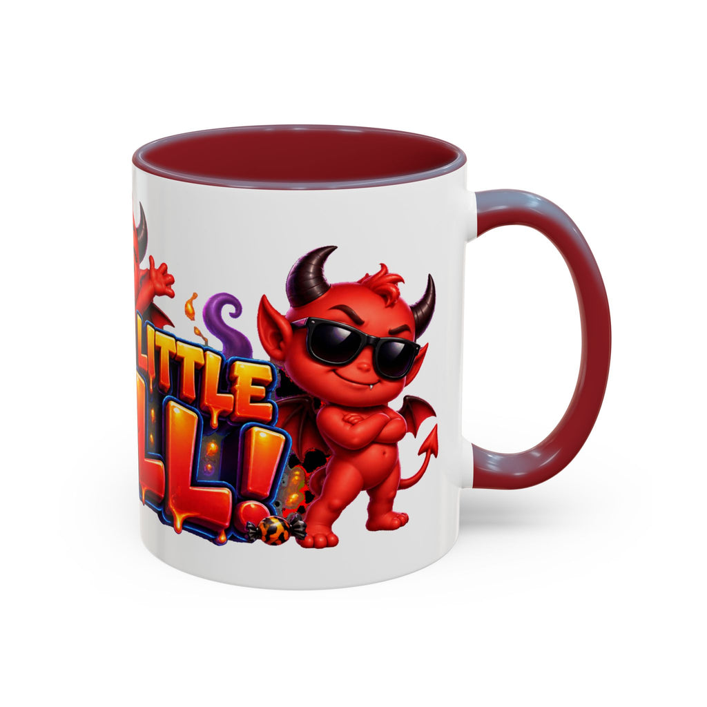 Raise a Little Hell Cute Devils Halloween White Mug