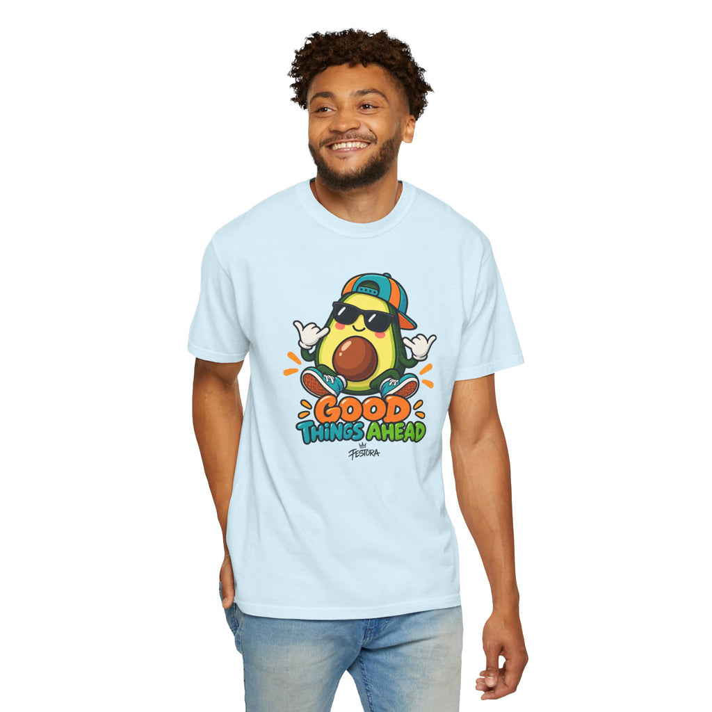Good Things Ahead Avocado Graphic T-Shirt | Festora Everyday