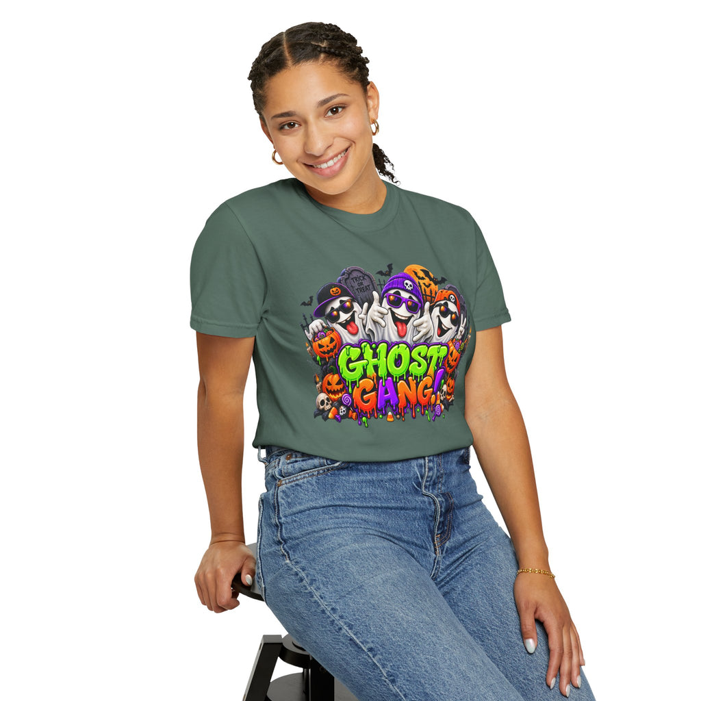 Ghost Gang Halloween T-Shirt – Funny Colorful Ghost Graphic Tee