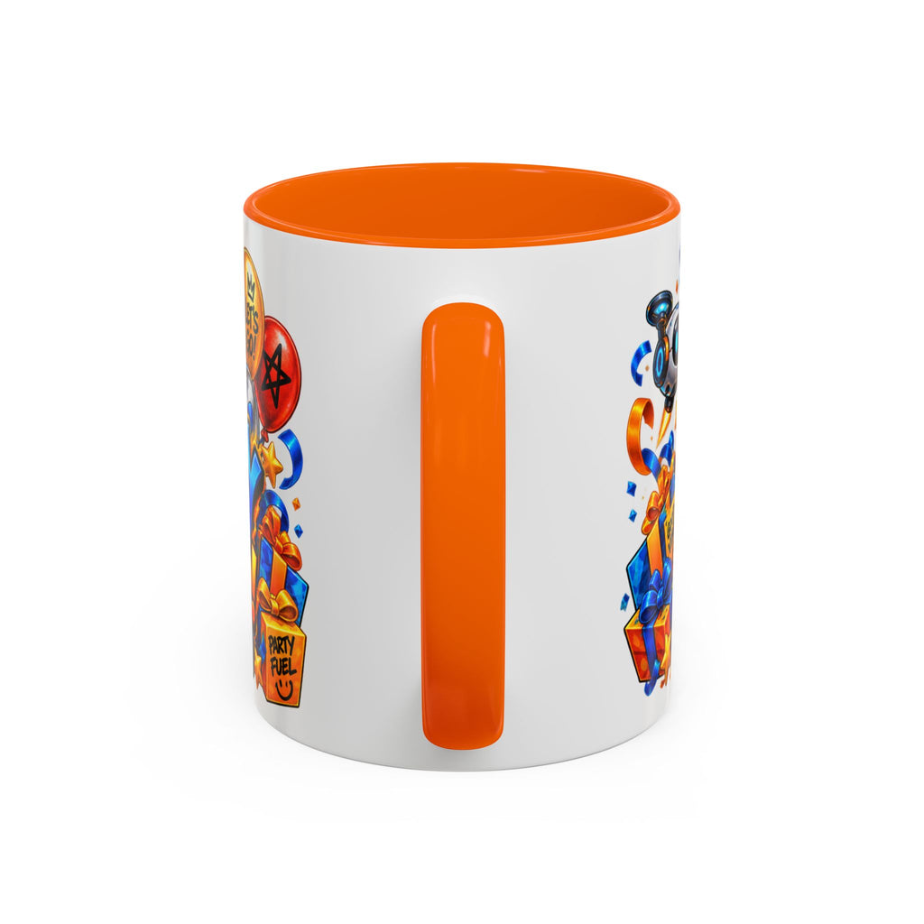 Festora Robot Birthday Mug – Birthday Mode Activated Coffee Cup