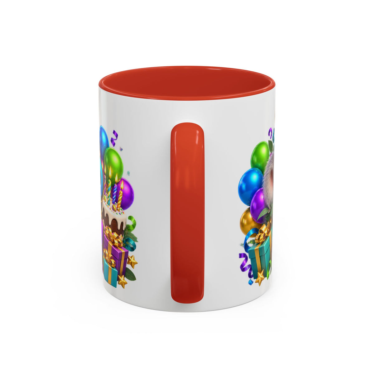 Koala-Fied for a Great Birthday White Mug – Cute Koala Birthday Cup, Colorful Fun Party Gift