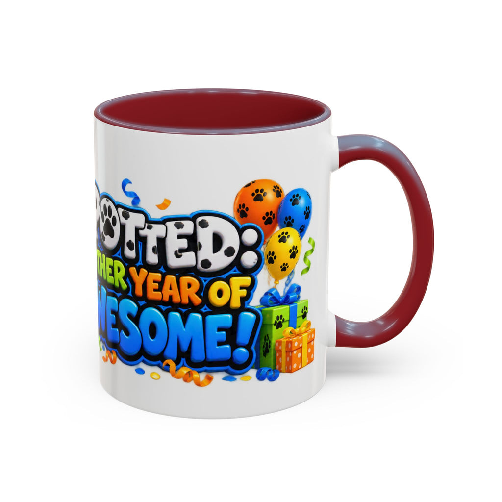 Dalmatian Birthday Mug – Spotted Another Year of Awesome White Coffee Cup