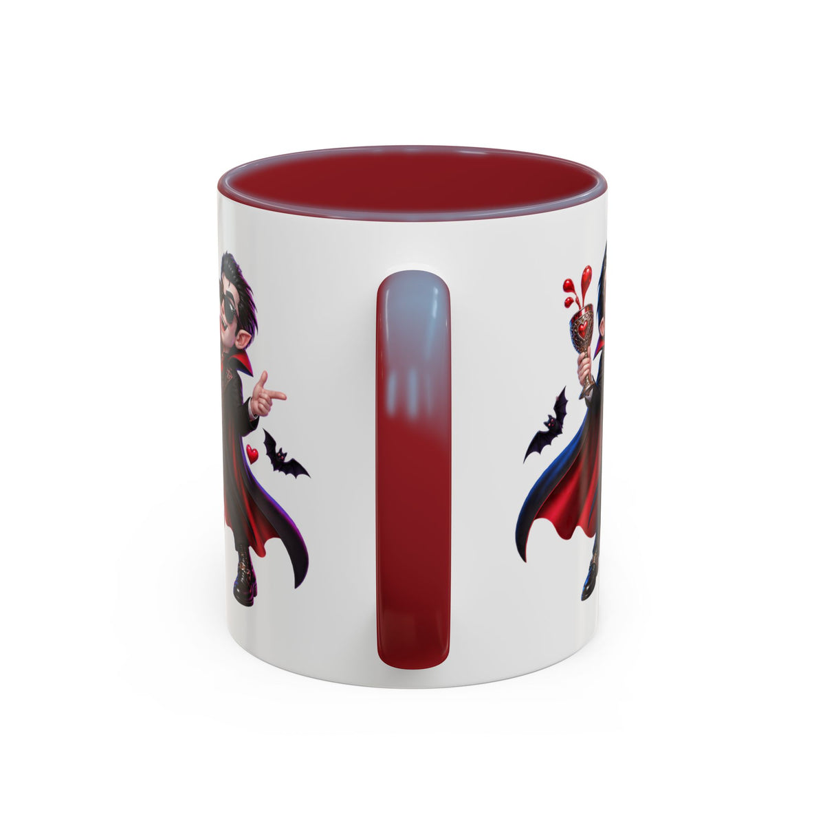 Love at First Bite Funny Vampire Halloween White Mug