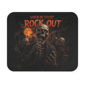 Rock Out Skeleton Mouse Pad — When In Doubt Heavy Metal Gaming Desk Mat