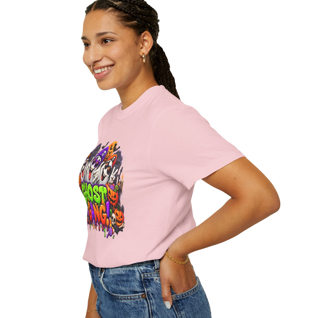 Ghost Gang Halloween T-Shirt – Funny Colorful Ghost Graphic Tee