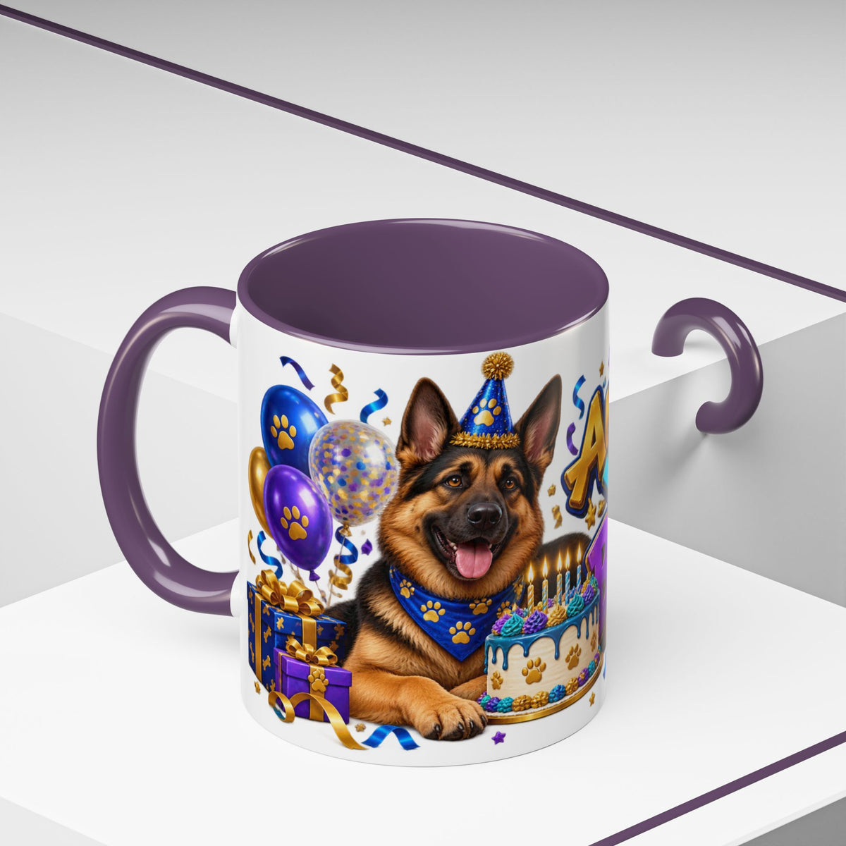 German Shepherd Birthday Mug – Another Year Bolder White Coffee Cup