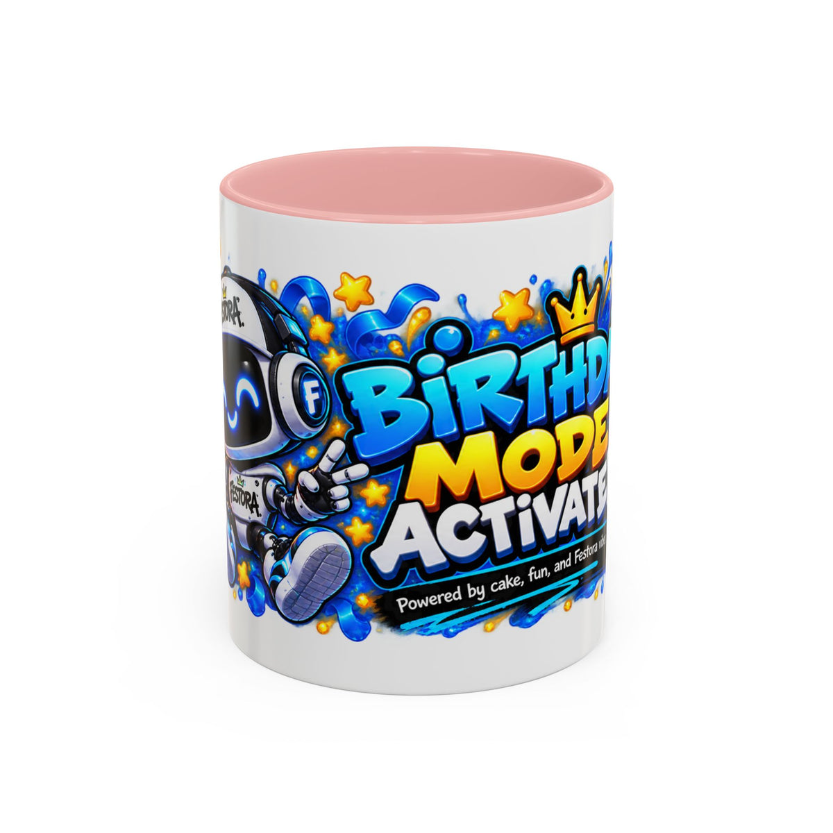 Festora Bot Birthday Mug – Birthday Mode Activated Robot Coffee Cup