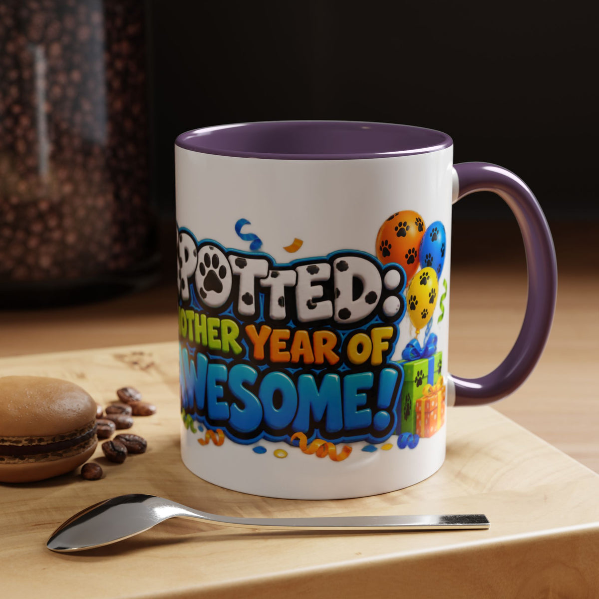 Dalmatian Birthday Mug – Spotted Another Year of Awesome White Coffee Cup