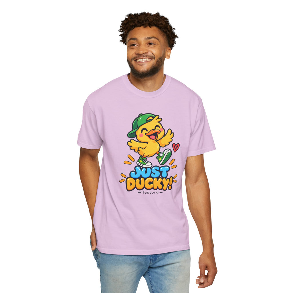 Just Ducky! – Cute Happy Duck Graphic T-Shirt