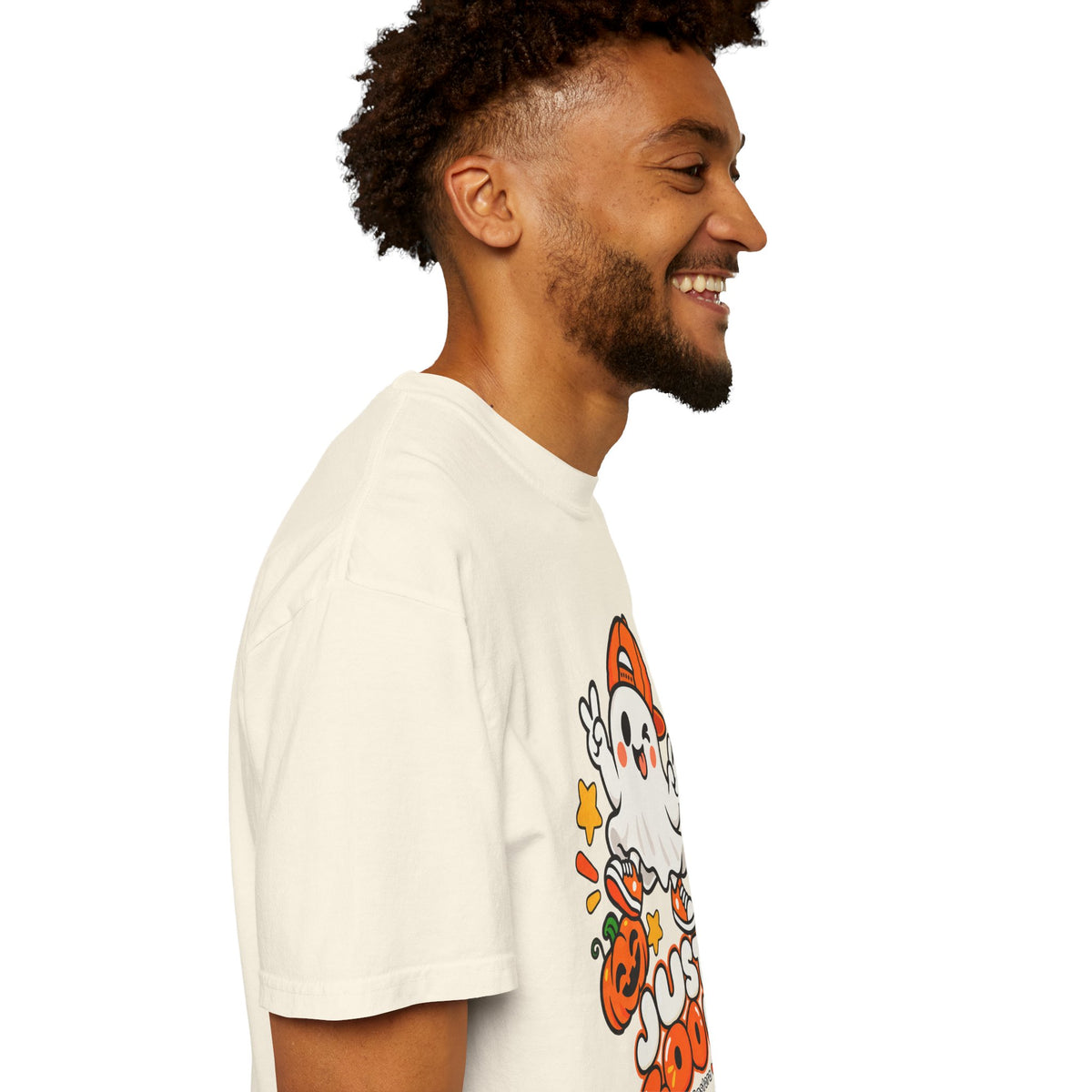 Just Boo It Halloween T-Shirt | Cute Skater Ghost Graphic Tee