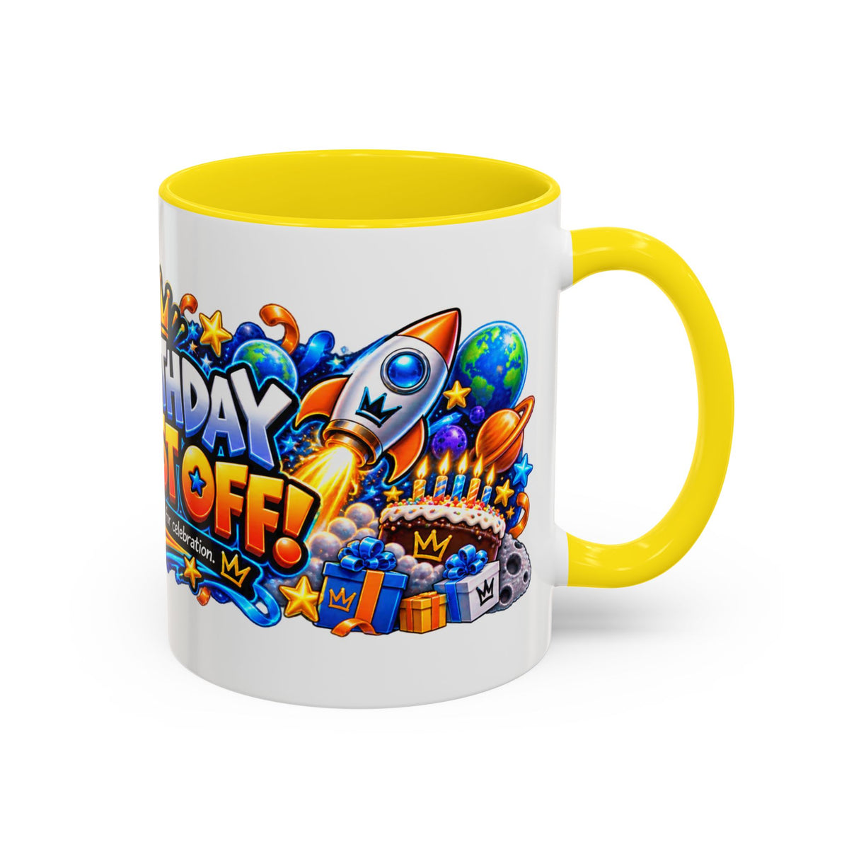 Festora Alien Birthday Mug – Birthday Blast Off Coffee Cup