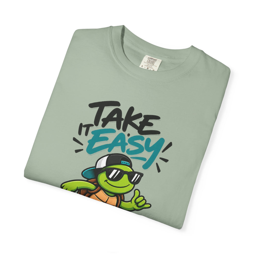 Take It Easy Skate Turtle Graphic T-Shirt | Festora Everyday