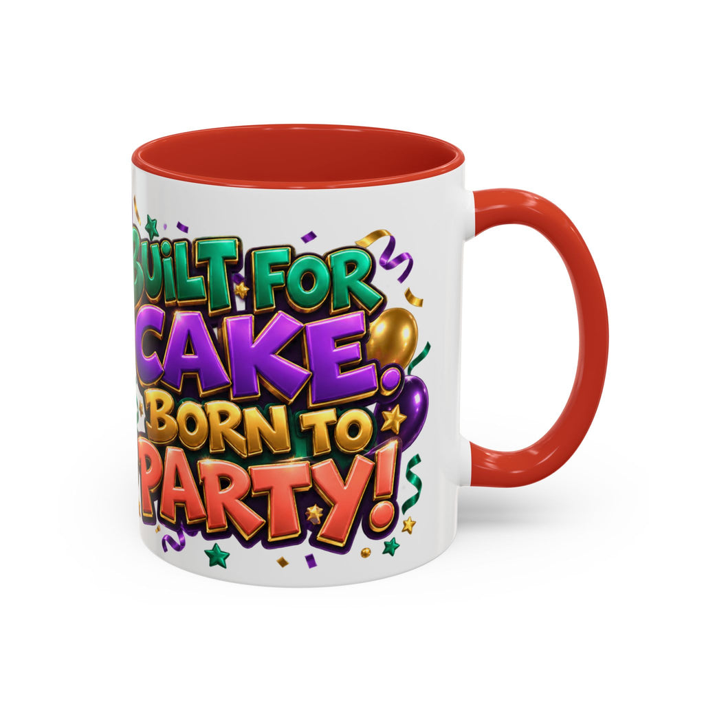 Built for Cake Born to Party French Bulldog White Mug
