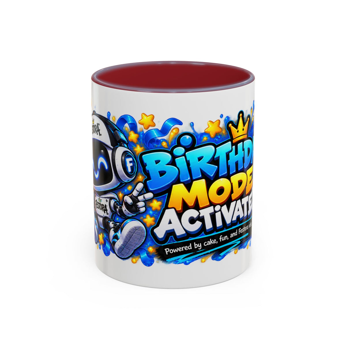 Festora Bot Birthday Mug – Birthday Mode Activated Robot Coffee Cup