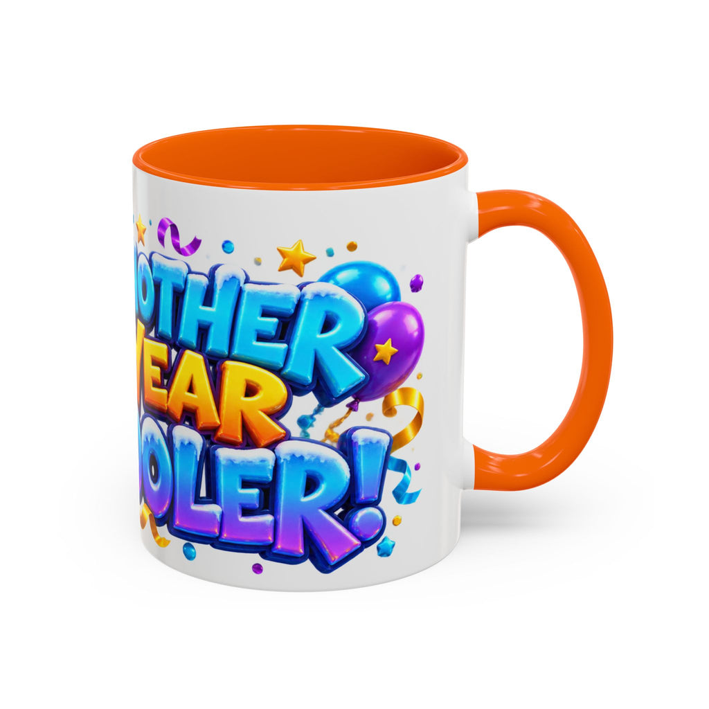 Another Year Cooler Penguin Birthday White Mug