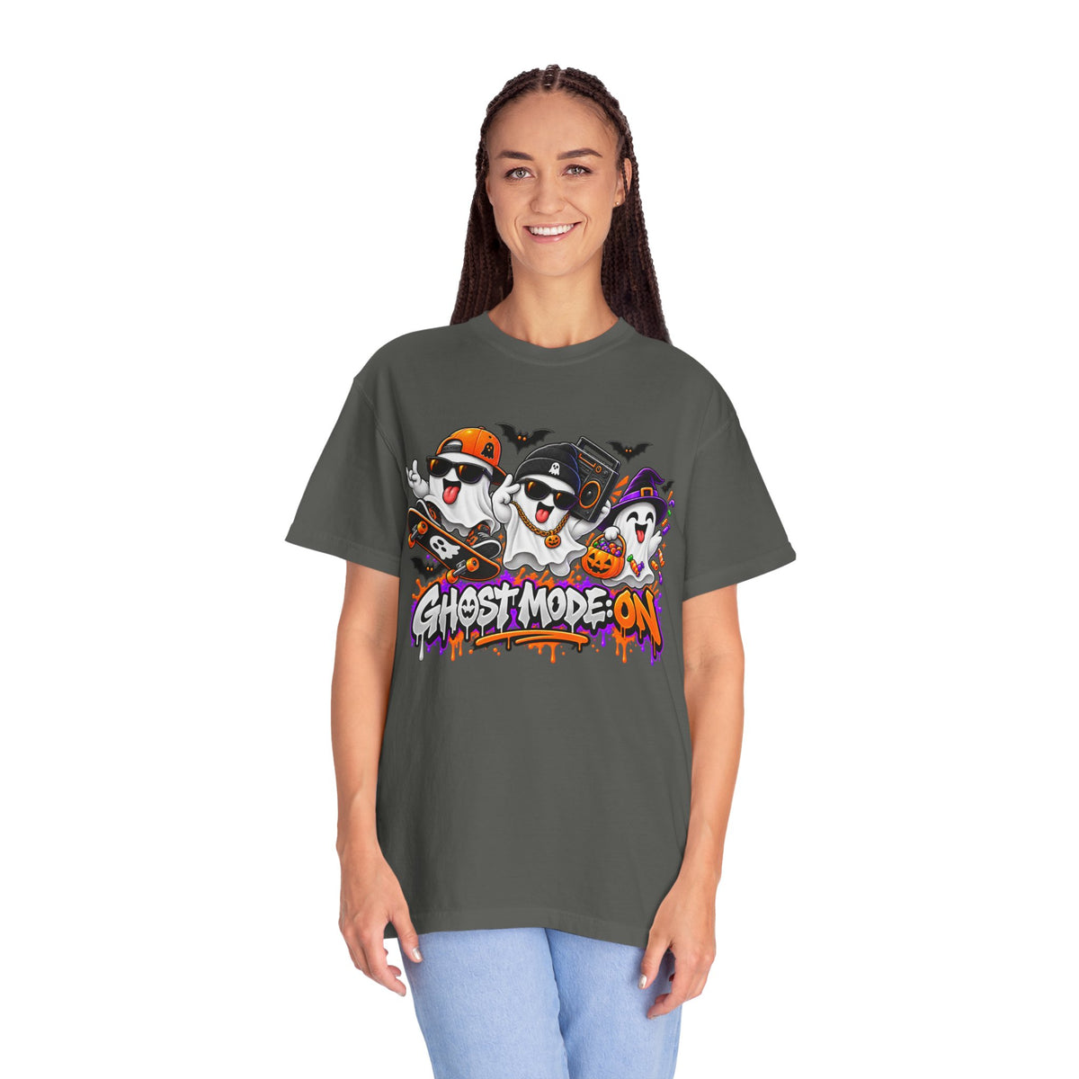 Ghost Mode: ON – Halloween Ghosts Graphic T-Shirt