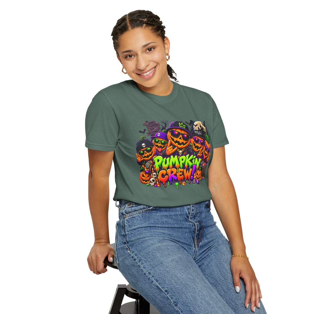 Pumpkin Crew Halloween T-Shirt – Funny Jack O’ Lantern Graphic Tee
