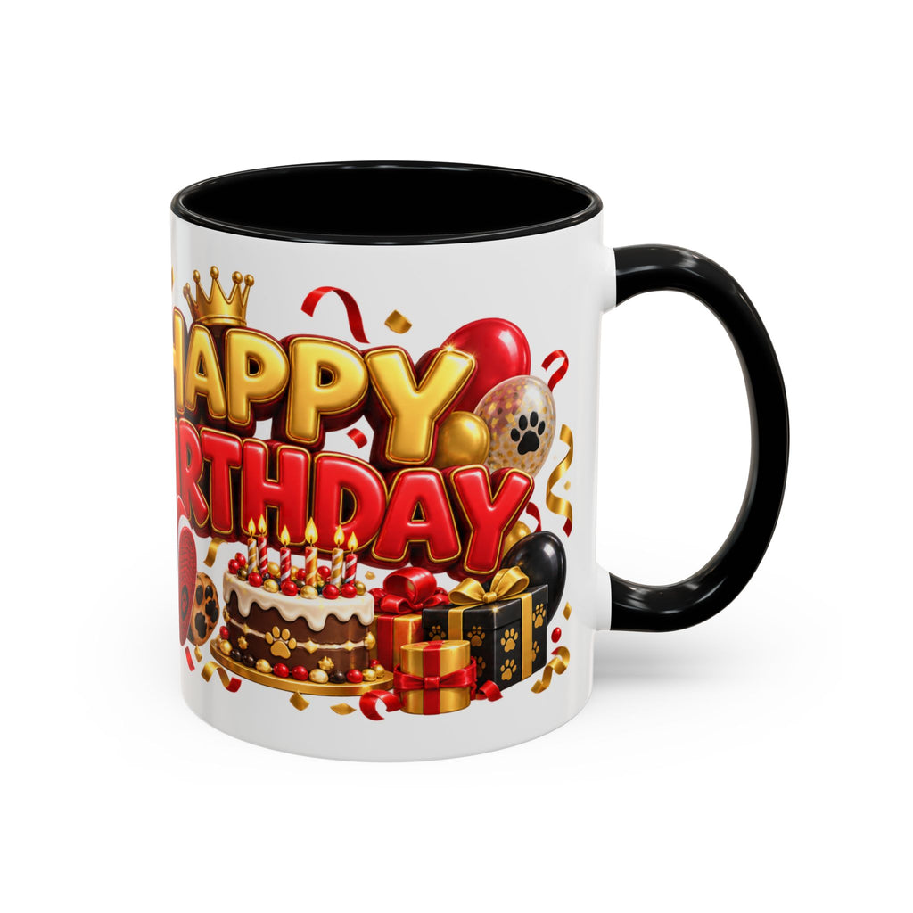 Title: Happy Birthday Jaguar Mug – Colorful 3D Birthday Gift – White Coffee Mug