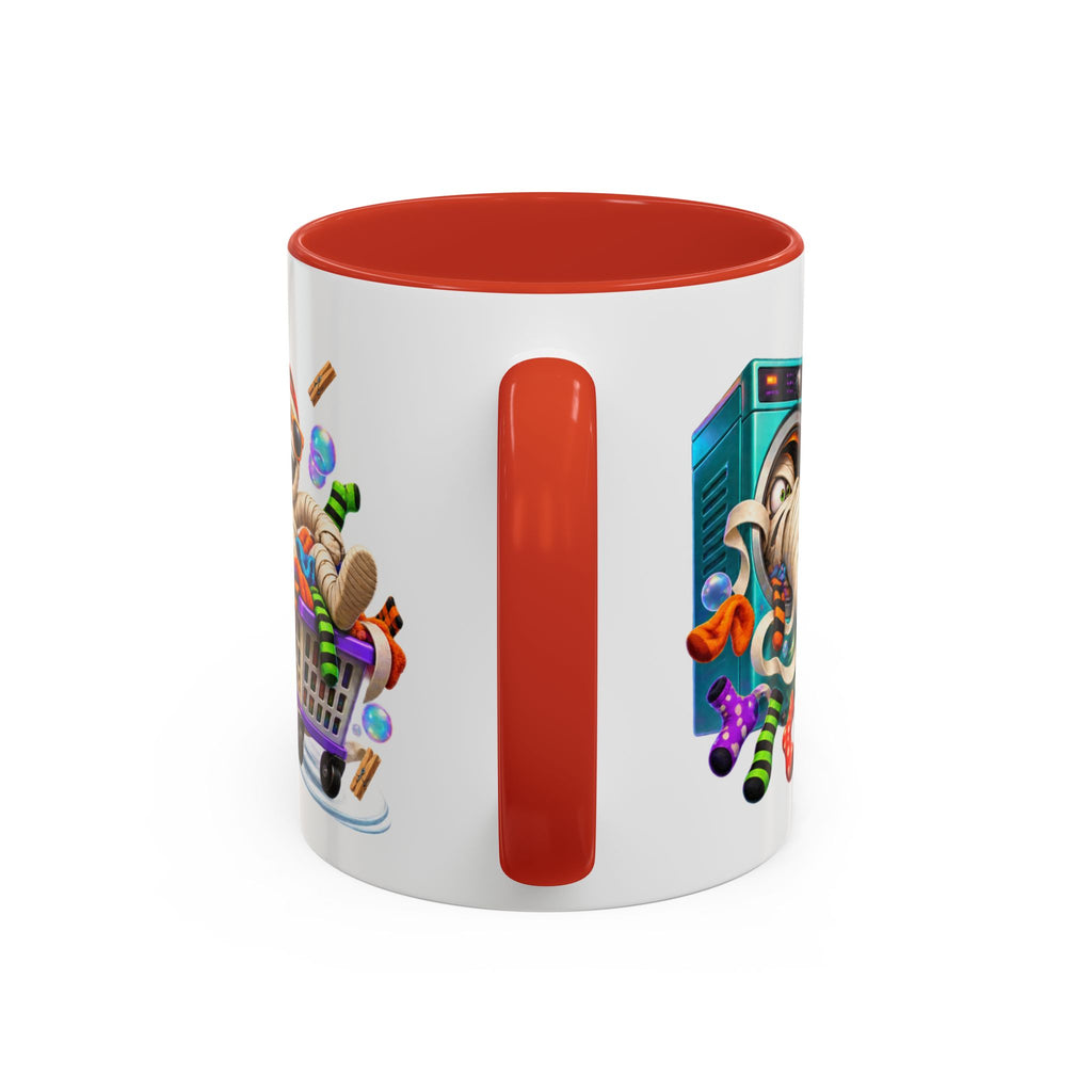 Wrapped Up in Trouble Mummy Halloween White Mug